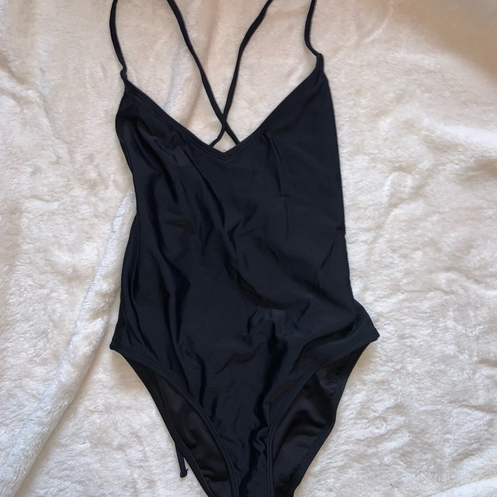 Forever 21 one piece black swimsuit